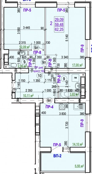 ул. Блюхера, 49 (г. Харьков, Московский район) - Продається квартира в новобудові, 40500 $ - АФНУ
